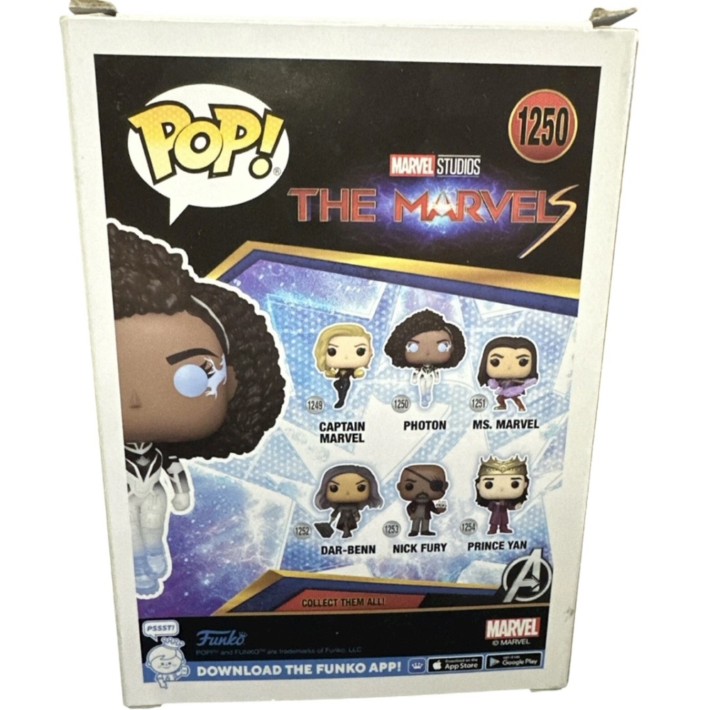 Funko Pop! The Marvels Photon Glow in the Dark Vinyl Figure NIB - Picture 3 of 6